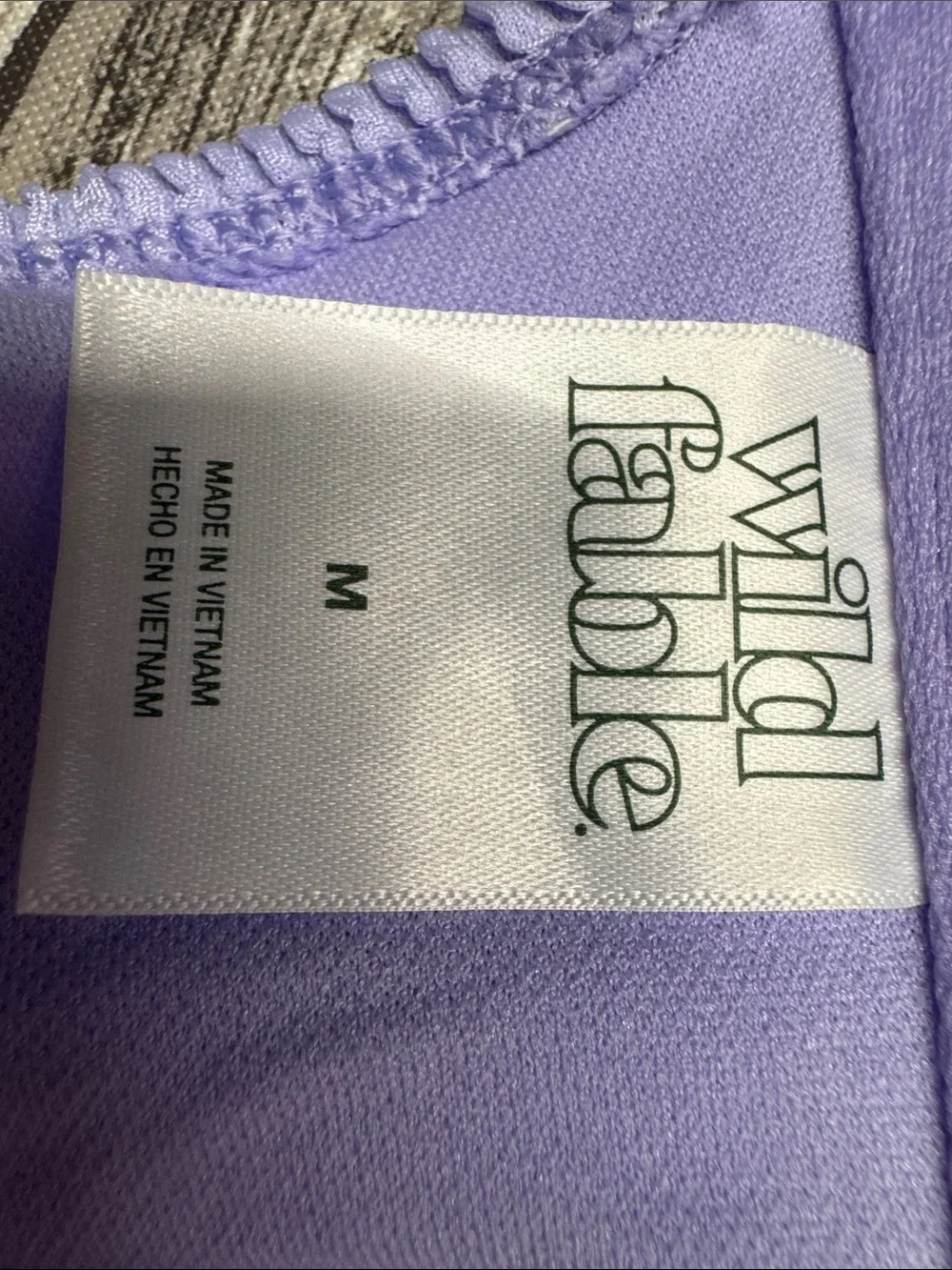 Wild fable Ribbed swim top in Lavender - Women